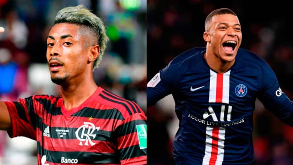 Bruno Henrique e Mbappé