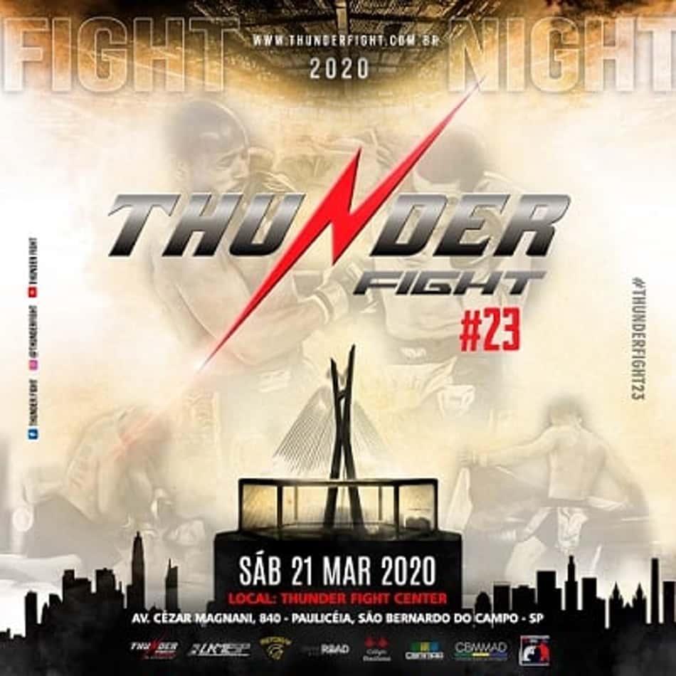 Thunder Fight confirma duelos para sua 23ª edição, em São Paulo; veja