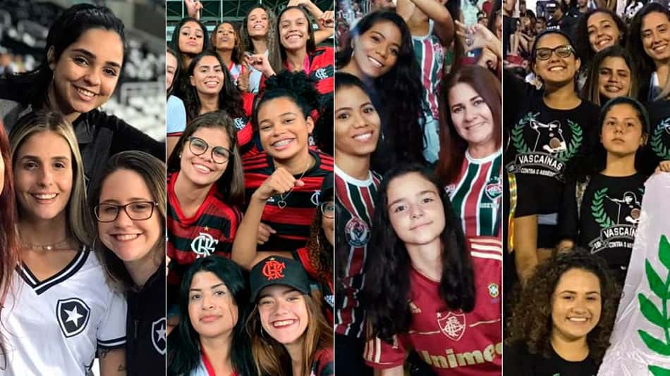 Contra assédio e pelo amor ao futebol, torcedoras se juntam para irem aos estádios no Rio
