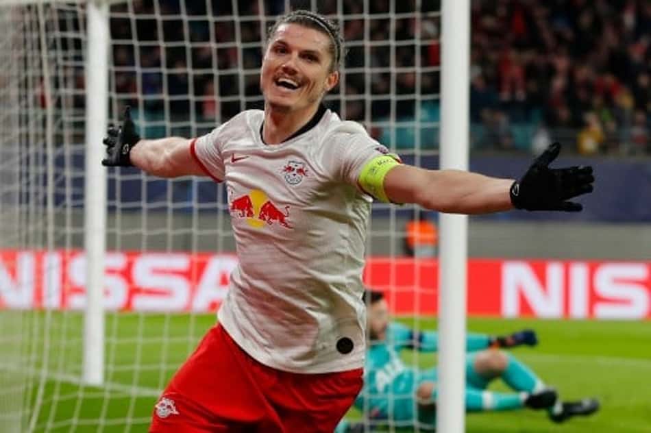 Leipzig volta a vencer o Tottenham e vai às quartas da Liga dos Campeões