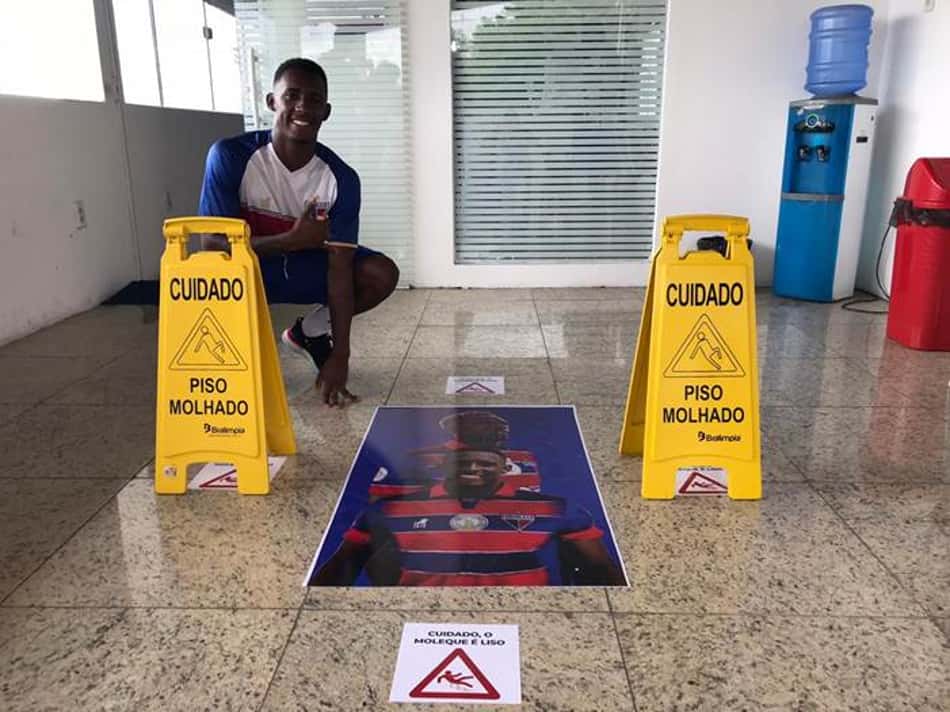 Fortaleza realiza ação em apresentação do 'liso' Yuri César