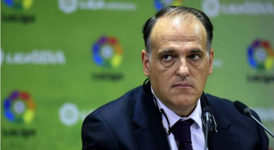 Presidente da liga espanhola confronta Gianni Infantino
