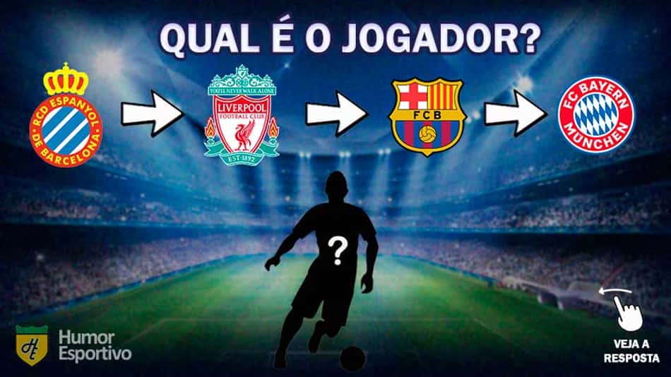 Você consegue adivinhar qual é o jogador pelos times que ele jogou?