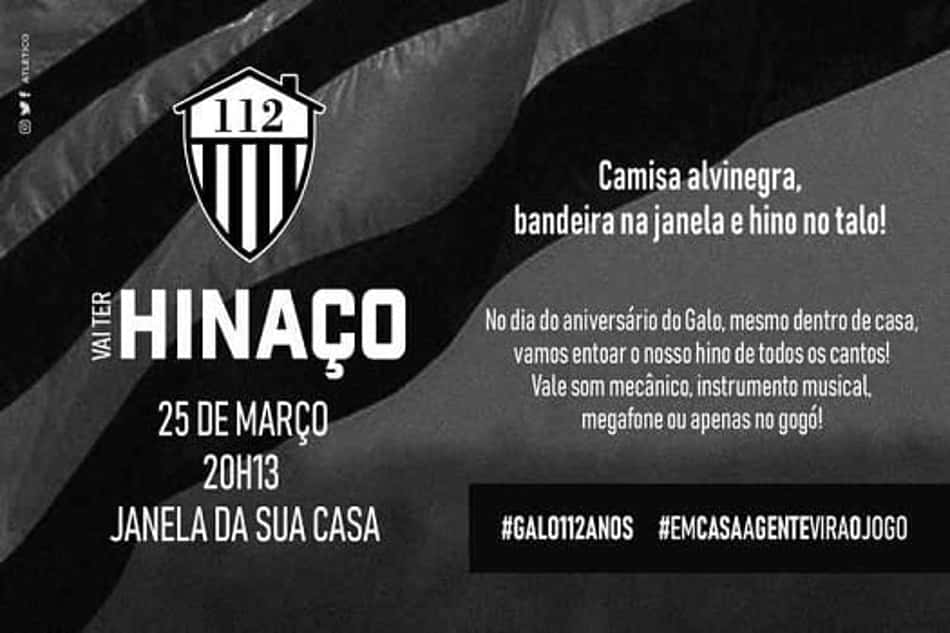 Galo convoca 'hinaço' para celebrar o aniversário de 112 anos do clube