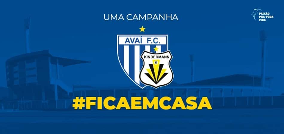 Futebol feminino do Avaí faz campanha de conscientização sobre o COVID-19