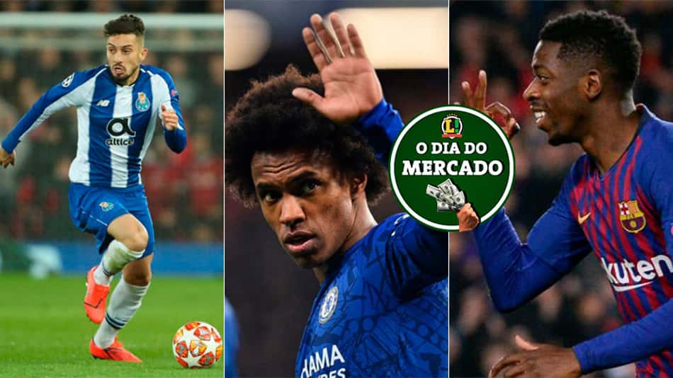 O dia do mercado: PSG próximo de lateral brasileiro, Willian fala sobre futuro, Barcelona define situação de Dembélé