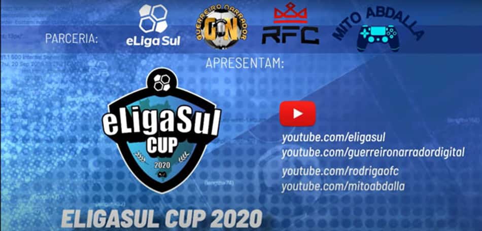 Quartas de finais da ELIGASUL CUP 2020 tem seu início hoje