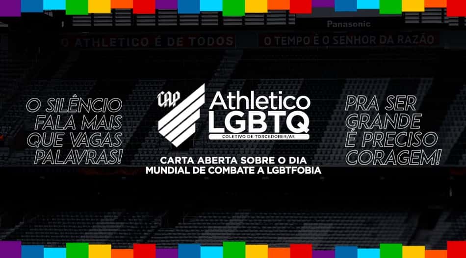 Falta de posicionamento do Athletico gera carta crítica de coletivo de torcedores LGBTQ