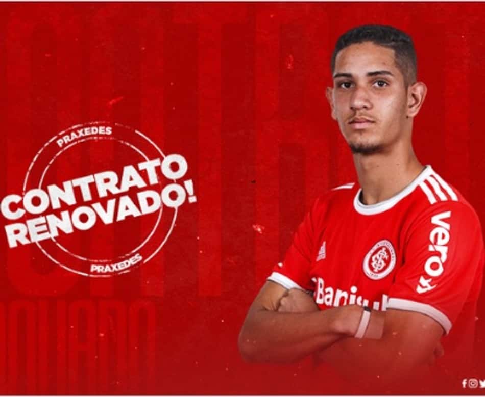 Internacional prolonga o vínculo do jovem Praxedes