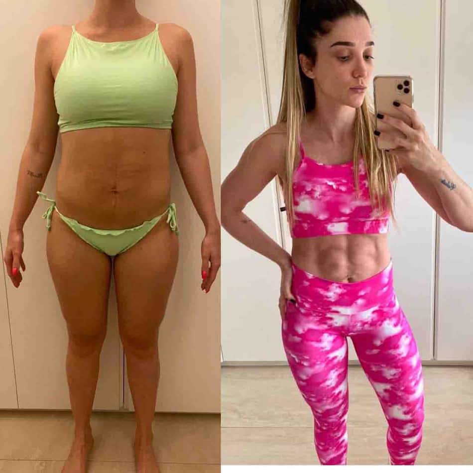 Com apoio do marido Alan Kardec, Celeste Maria muda rotina e mostra evolução física impressionante