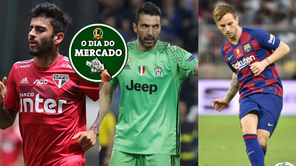 O dia do mercado: brasileiro no radar de clube italiano, Buffon renova com a Juventus e Rakitic pode jogar na França