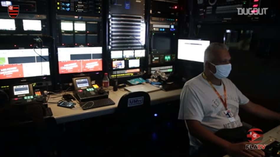 Veja os bastidores da transmissão de Flamengo x Boavista na Fla TV