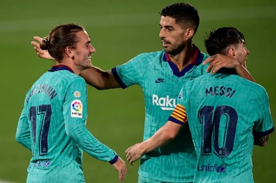 messi, griezmann e suarez