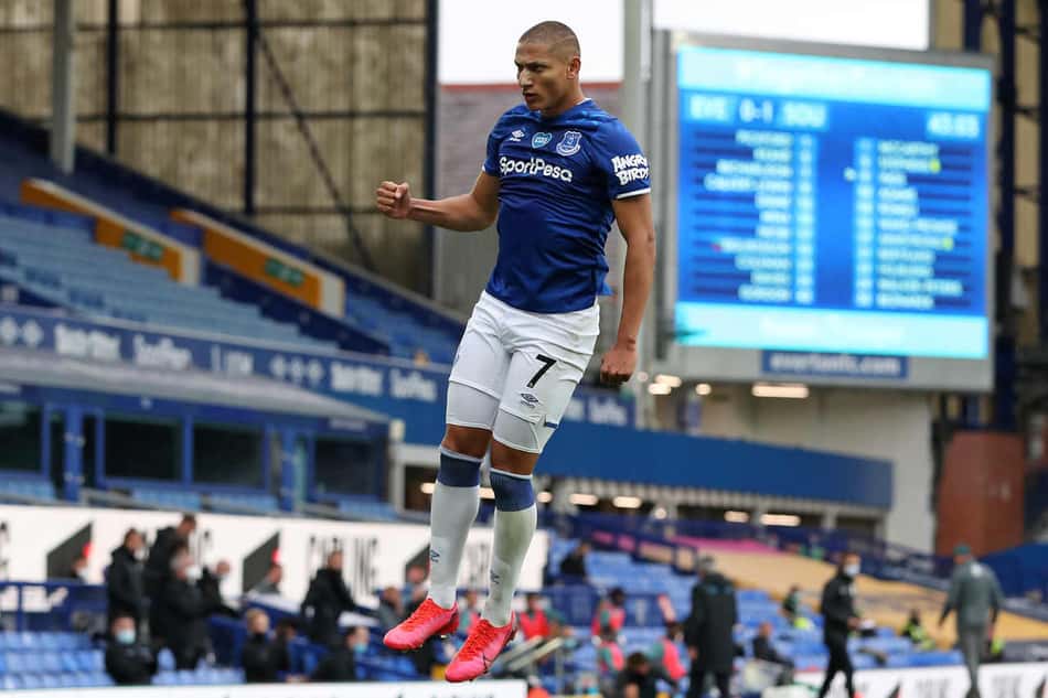 Everton não ganhou nenhum jogo sem Richarlison, e Ancelotti quer quebrar tabu
