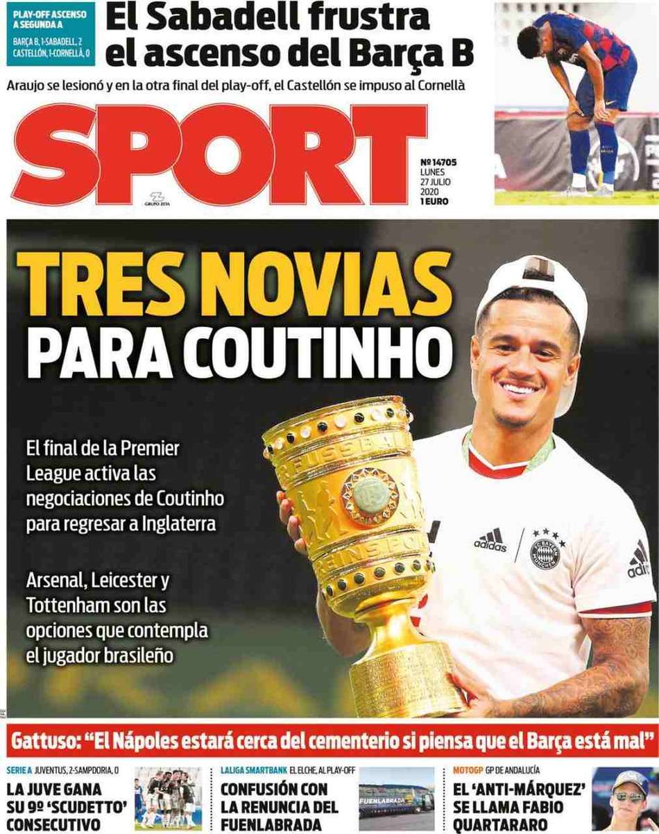 Capa jornal Sport