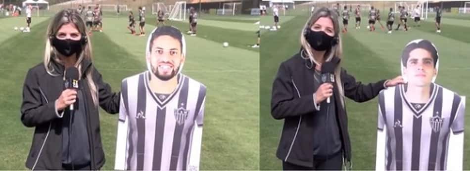 Atlético-MG terá Blanco e Gabriel ao lado dos totens personalizados com fotos dos torcedores alvinegros