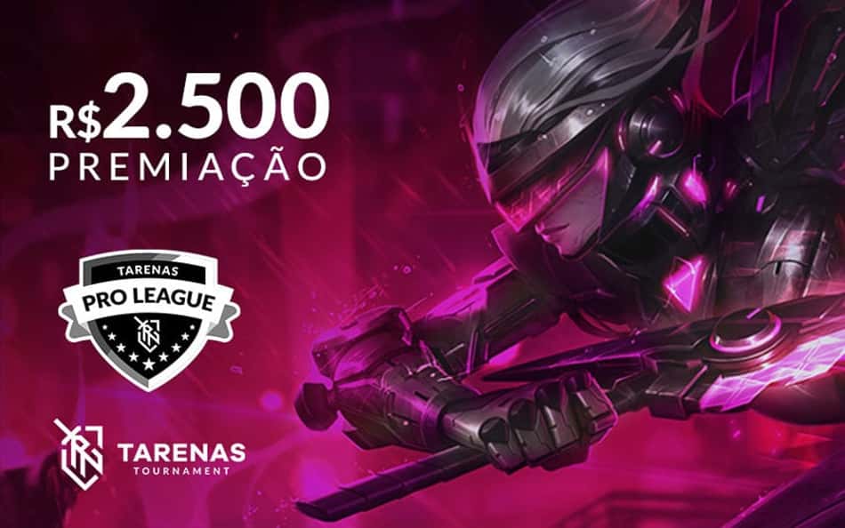 Com grande premiação, Tarenas Pro League será disputada nos dias 8 e 9 de agosto