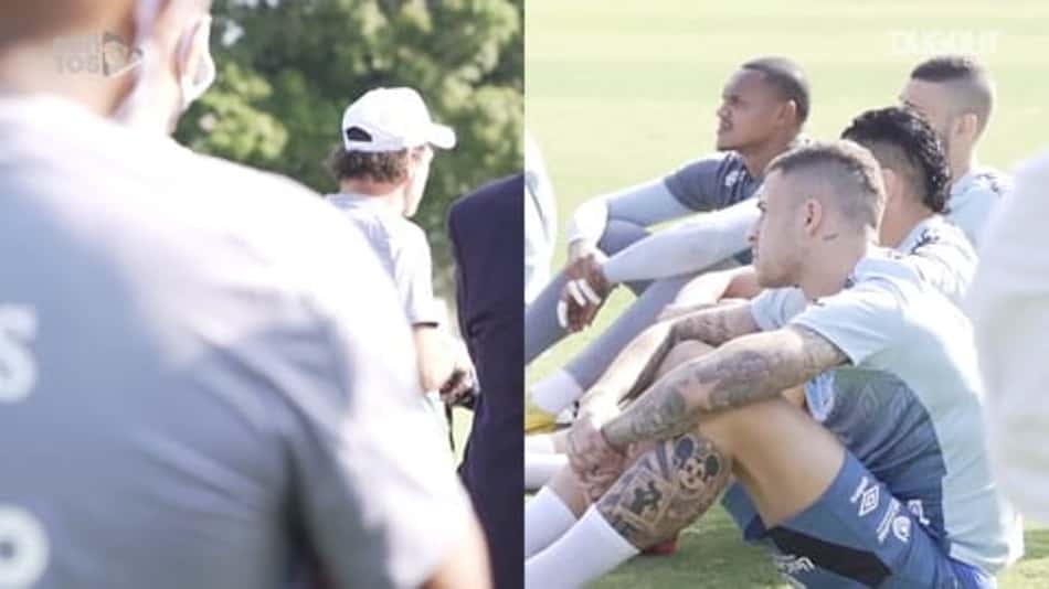 VÍDEO: Confira como foi o primeiro treino de Cuca no retorno ao Santos