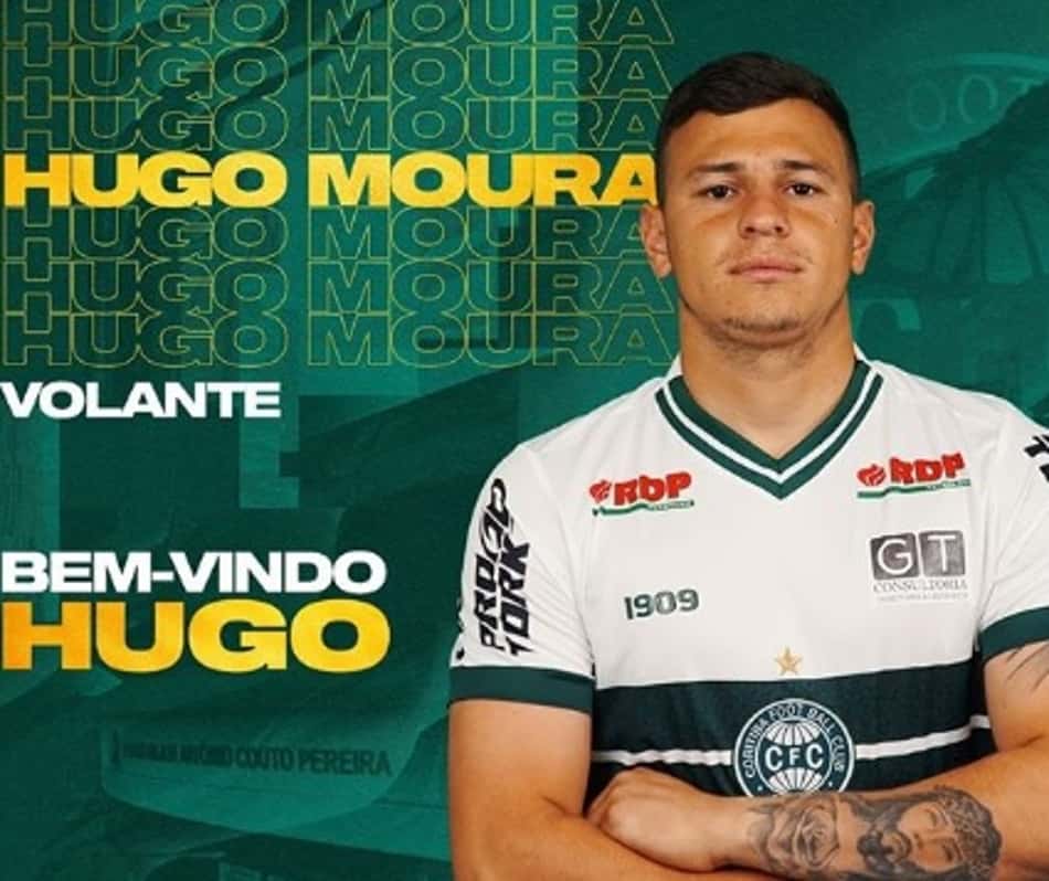 Coritiba confirma a chegada do volante Hugo Moura