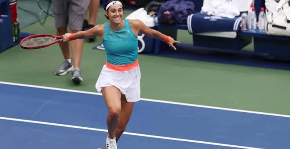 Caroline Garcia celebra maior vitória da carreira em Nova York