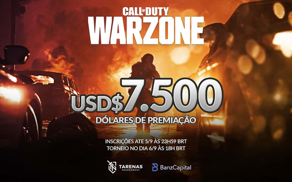 Torneio de COD Warzone valendo R$ 40 mil e com inscrição gratuita será promovido no Brasil e nos EUA