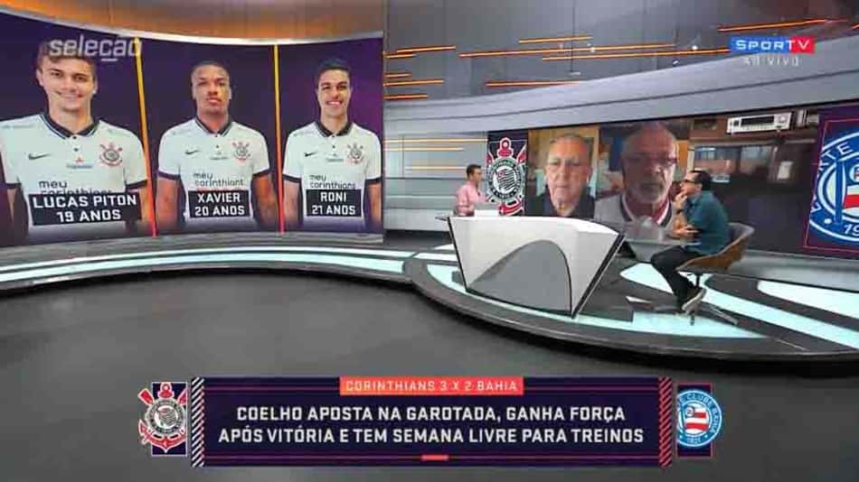 Telefone de Cléber Machado toca ao vivo no 'Seleção SporTV' e Galvão brinca: 'Põe no modo avião'