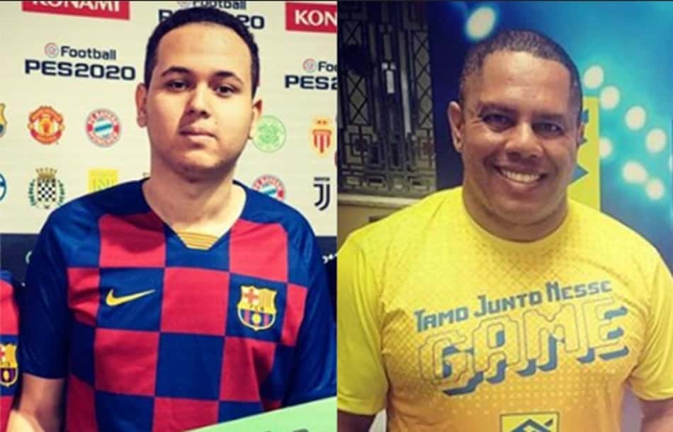O atleta Henrykinho (esq.) e seu antigo empresário Wanderson "Chapoka" (Fotos: redes sociais)