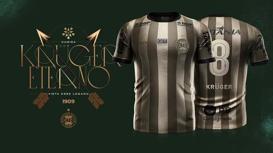 Coritiba homenageia Dirceu Kruger em novo uniforme
