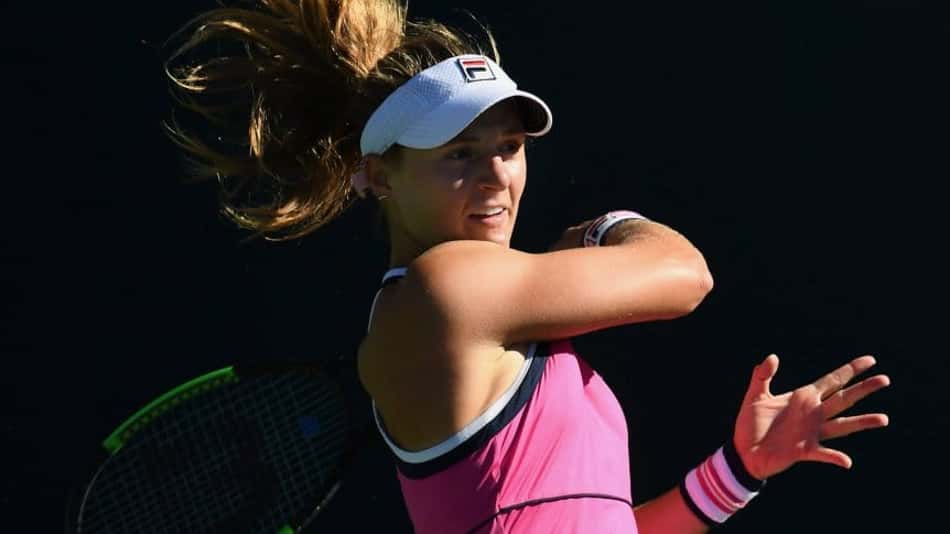 Nadia Podoroska em ação em Roland garros