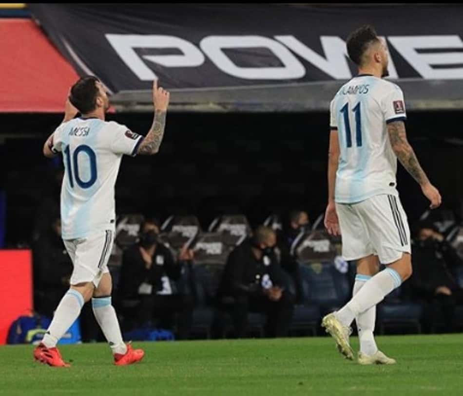Pergunta de Ocampos para Messi na hora do gol viraliza na Argentina; Assista