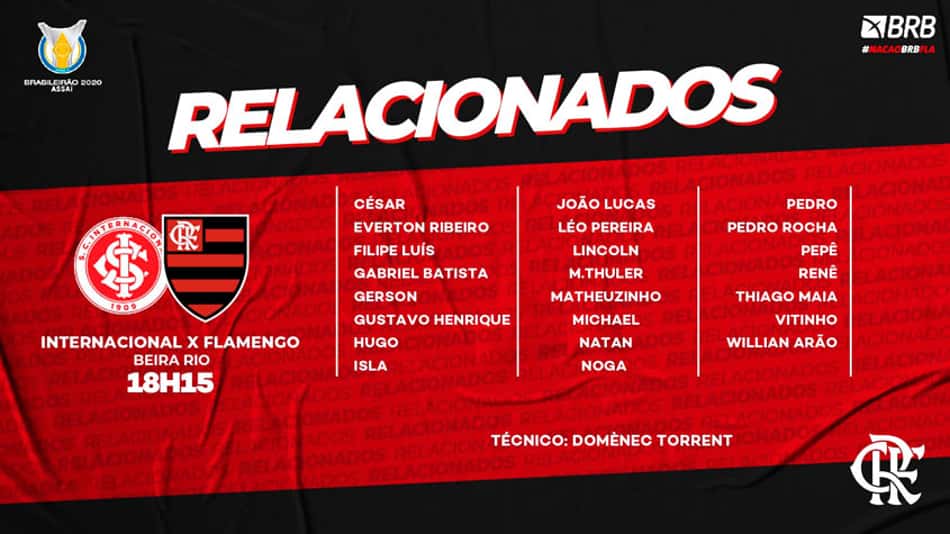 Internacional x Flamengo - Relacionados