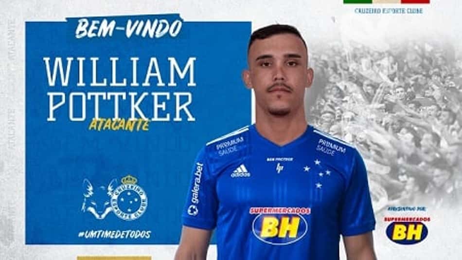 Pottker, de 26 anos, assinou contrato por quatro temporadas com o Cruzeiro