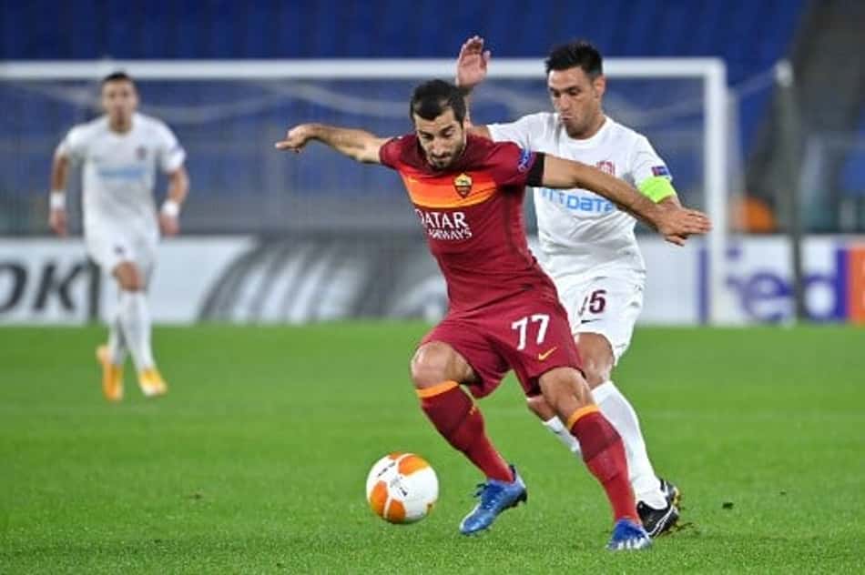 Mkhitaryan comenta discussão entre Dzeko e Paulo Fonseca na Roma: 'Foi feio'