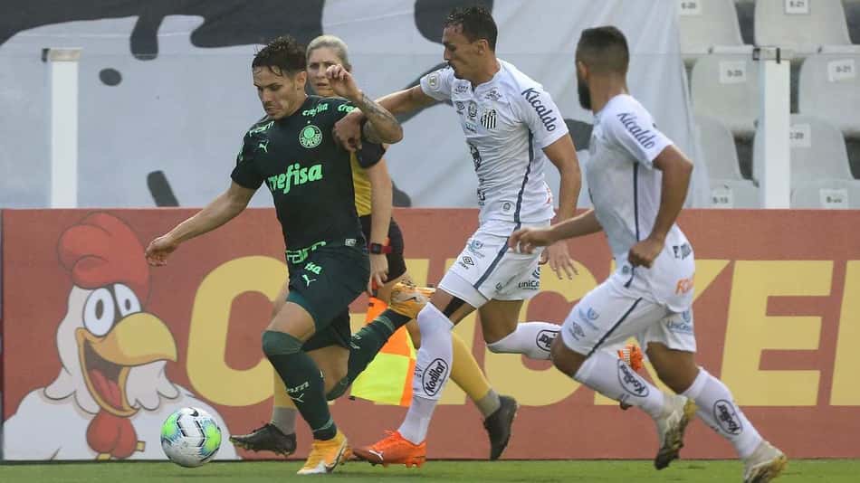 As chances de título de Palmeiras e Santos na Libertadores