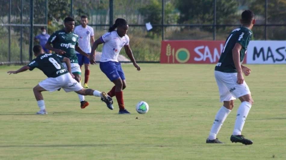 Palmeiras é derrotado pelo Bahia na ida das semifinais da Copa do Brasil Sub-20