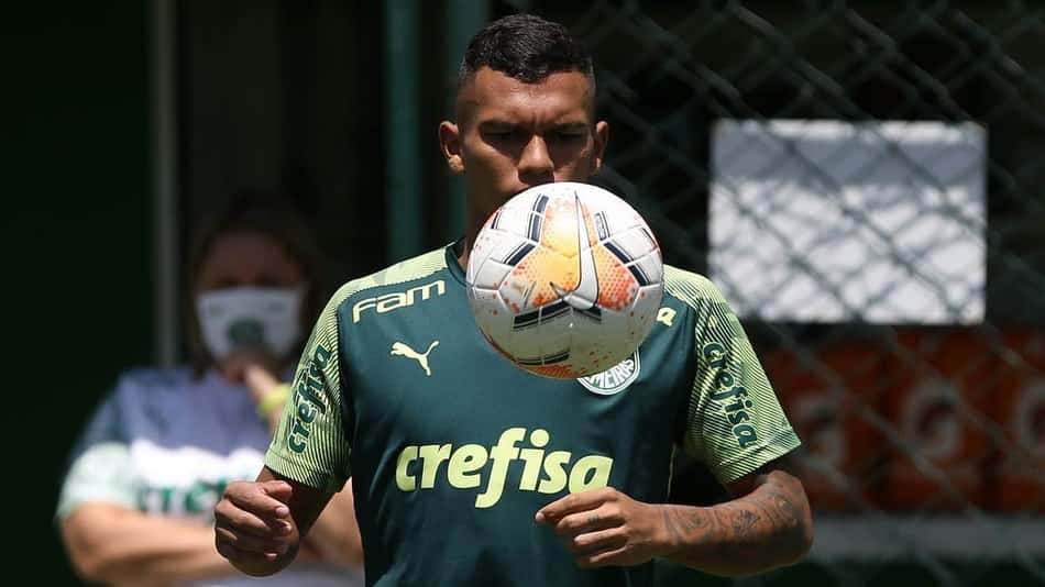 Gabriel Veron treina sem restrições em última atividade do Palmeiras antes de viagem à Argentina
