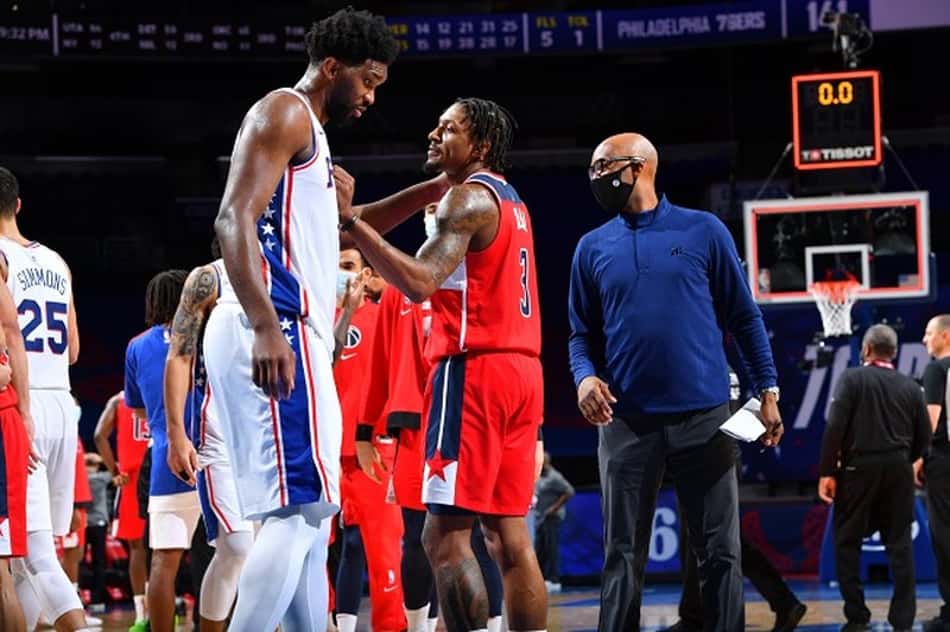 Beal faz 60, mas Sixers vence Wizards e lidera Leste