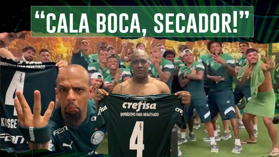 Que momento: veja como foi a festa dos jogadores do Palmeiras após a goleada sobre o Corinthians