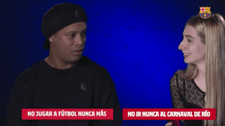 Ronaldinho Gaúcho durante o "Decisões Impossíveis"