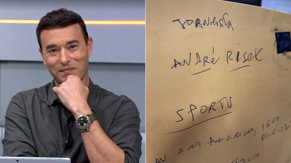 André Rizek recebe carta de torcedor 'furioso' que reclama de 'medíocres e medonhos analistas do SporTV'
