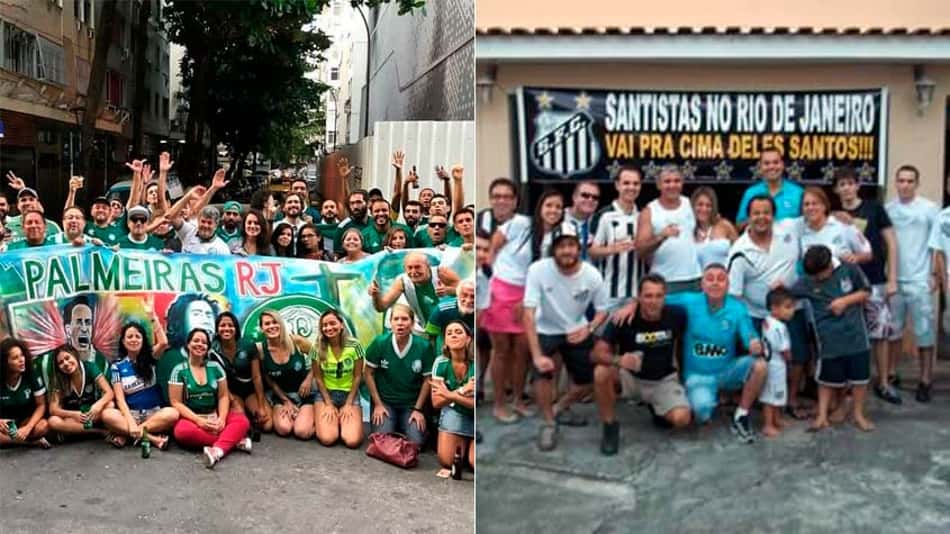 Consulado do Palmeiras e Embaixada do Santos no Rio se organizam para final da Libertadores sem Maracanã