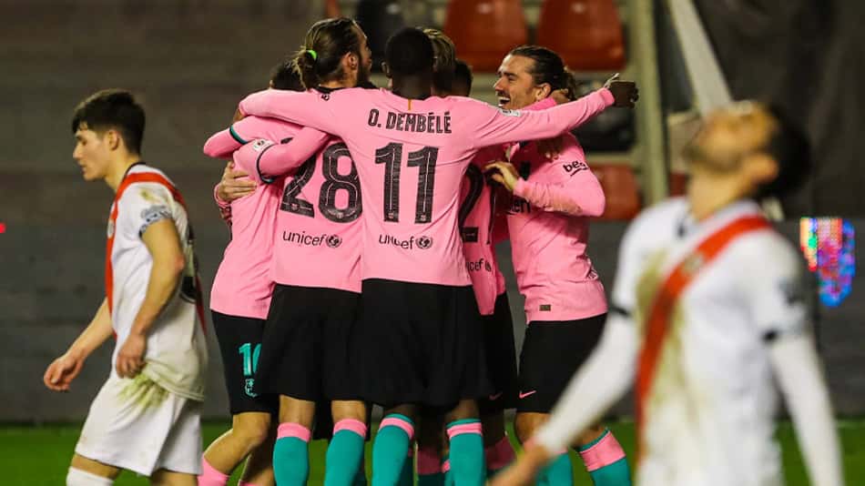 Em partida complicada, Barcelona vence o Rayo Vallecano e avança às quartas da Copa do Rei