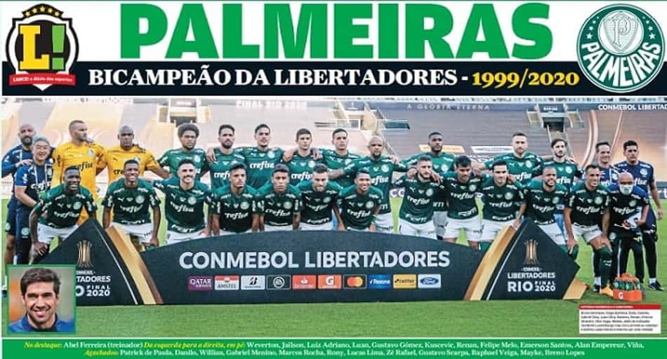 Revista pôster do Palmeiras campeão da Libertadores-2020 já nas bancas!