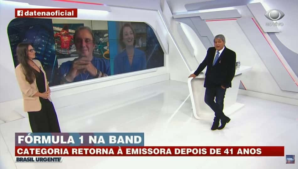 Após Datena confirmar retorno da Fórmula 1 à Band, internautas comemoram na internet