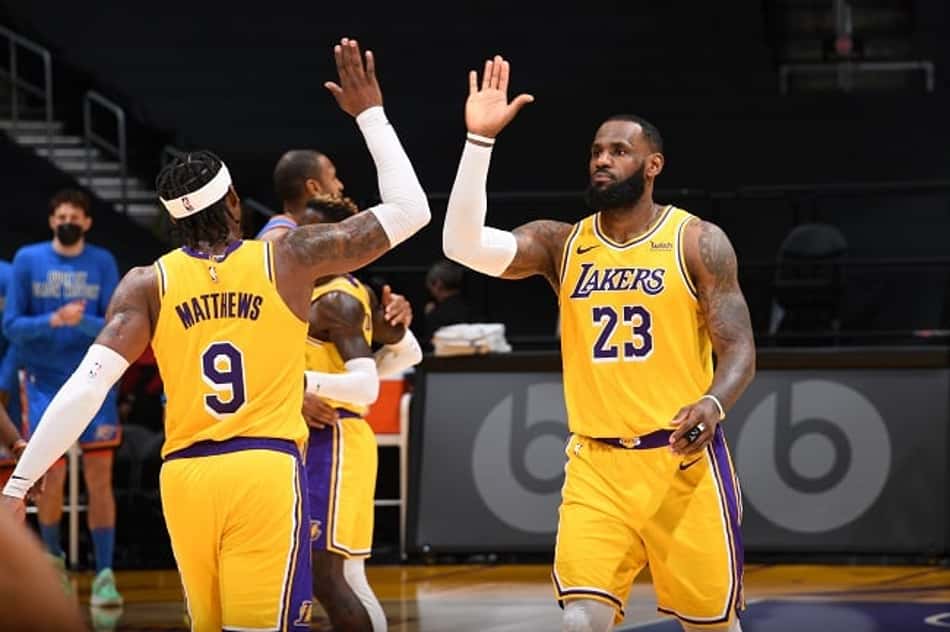 Lakers bate Thuder e chega a seis vitórias seguidas