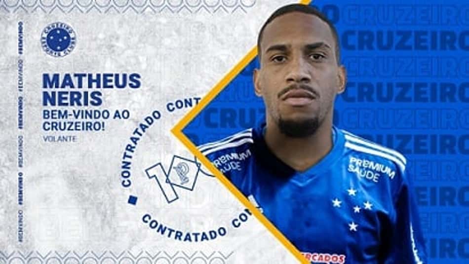 Cruzeiro e Palmeiras se acertam e volante Matheus Neris irá jogar pela Raposa na temporada 2021
