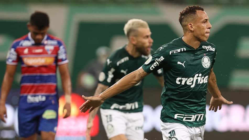 VÍDEO: Veja os gols do Palmeiras na vitória sobre o Fortaleza