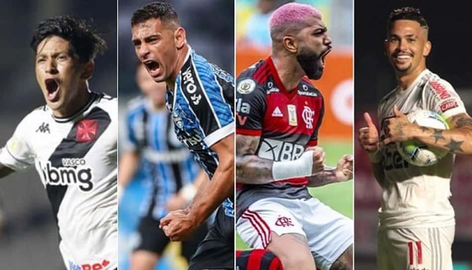 Veja quem foram os maiores artilheiros do futebol brasileiro na temporada