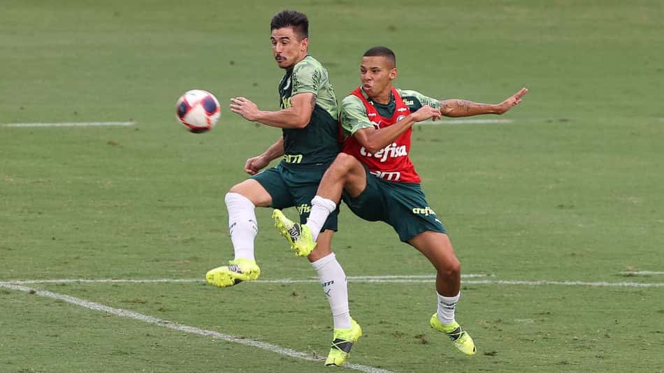 Willian Bigode treino Palmeiras