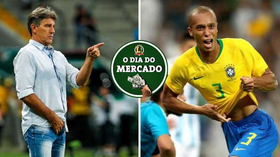 Renato Gaúcho define futuro no Grêmio, Miranda perto de reforçar clube brasileiro… O Dia do Mercado